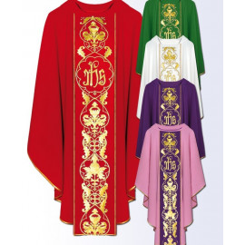 Chasuble with computer-embroidered belt (28)