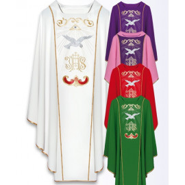 Chasuble with computer-embroidered belt (31)