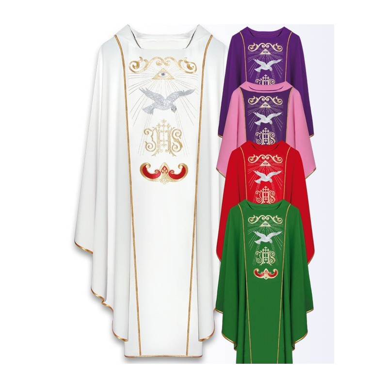 Chasuble with computer-embroidered belt (31) - Best Catholic Shop