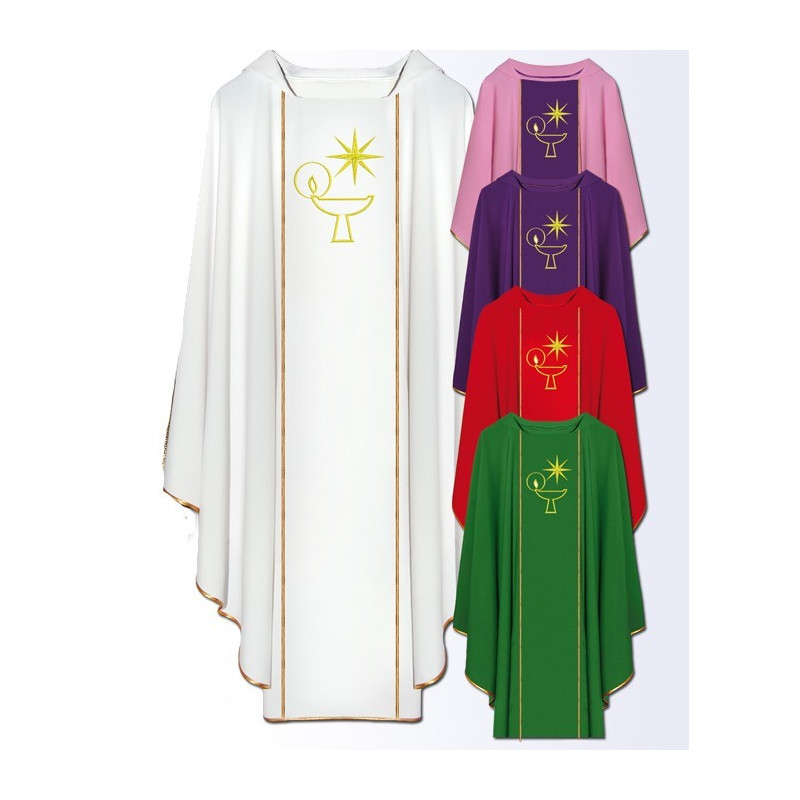 Chasuble embroidered at the front (36) - Best Catholic Shop