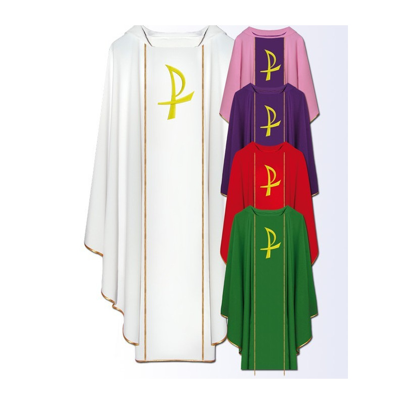 Chasuble with embroidery on the front (43) - Best Catholic Shop