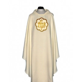 Chasuble with embroidered pattern (IHS-3)