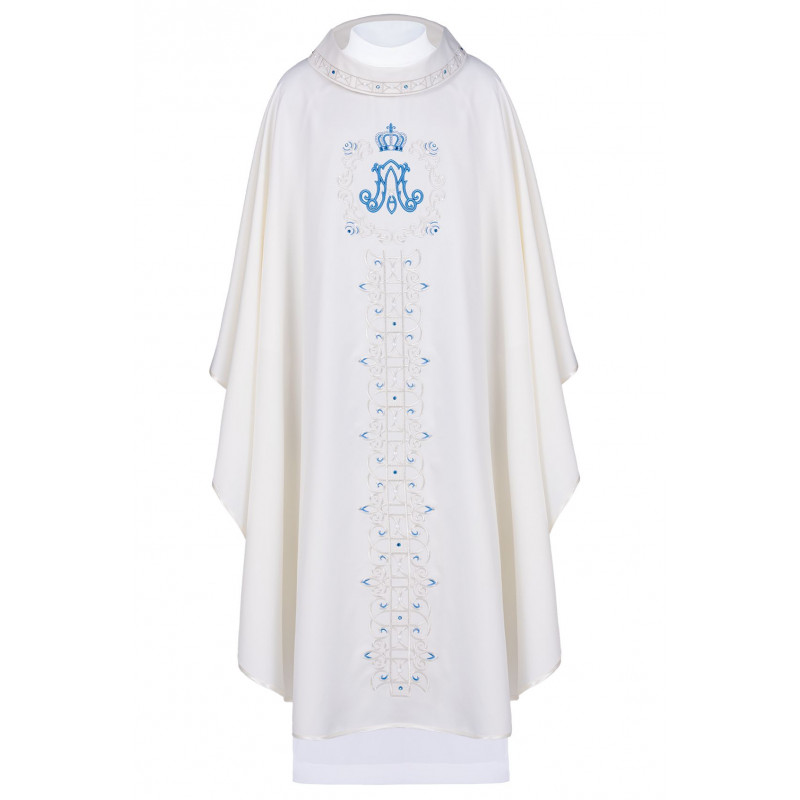 Embroidered marian chasuble (11) - Best Catholic Shop