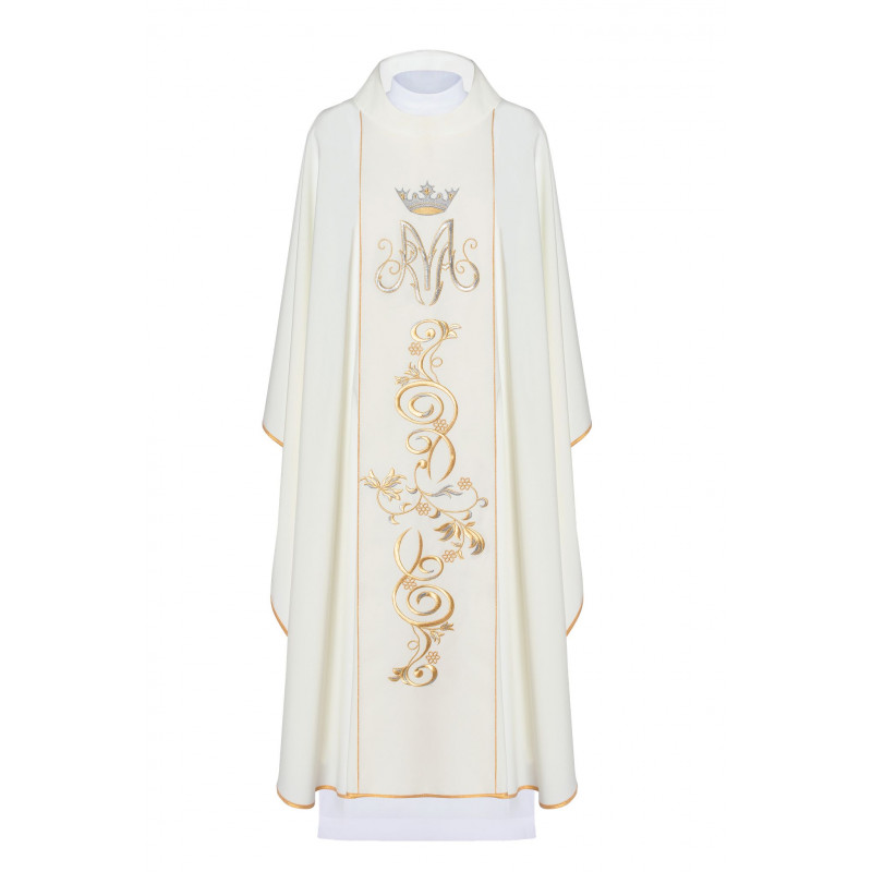 Embroidered marian chasuble (14) - Best Catholic Shop