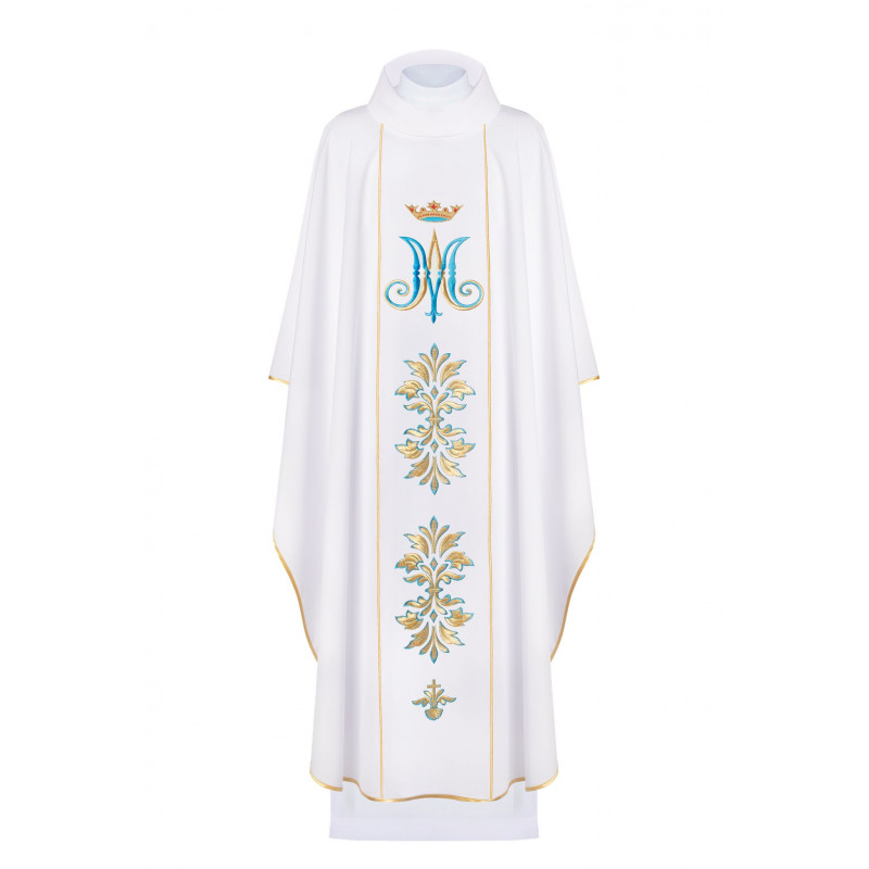 Chasuble marian embroidered (16) - Best Catholic Shop