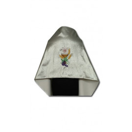 Veil embroidered - brocade fabric (11)