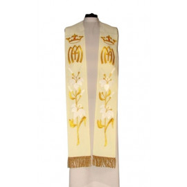 Stole Marian gold embroidery