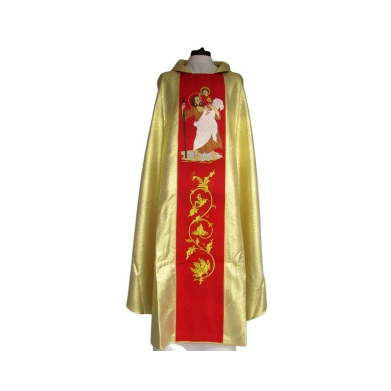 Chasuble gold st. Christopher - Best Catholic Shop