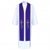 Priestly stole cross and wheat - embroidered (5) - Image 1