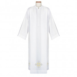 Clergy alb with embroidered cross (39)
