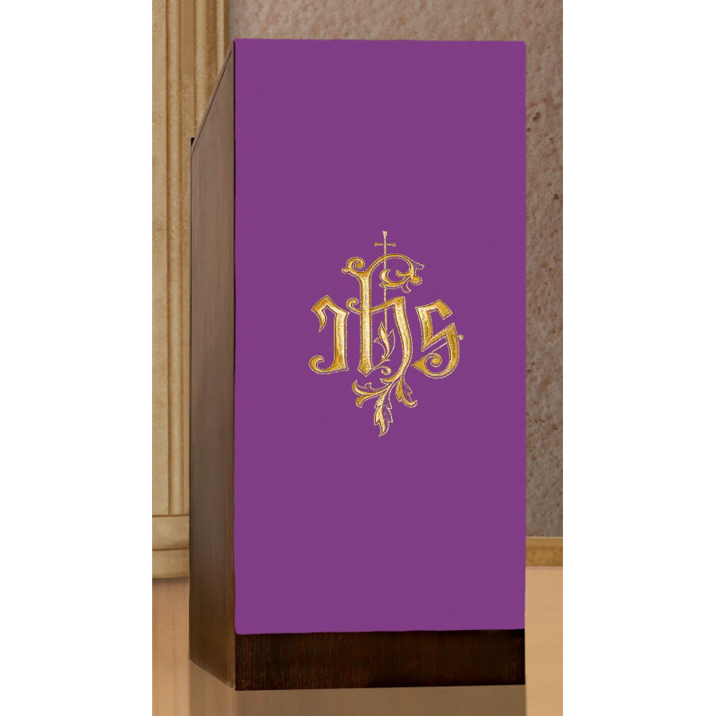 Lectern/veil embroidered for the pulpit iHS (H13) - Best Catholic Shop