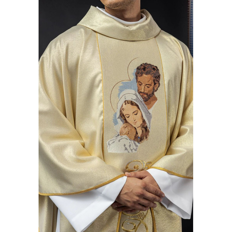 Gold chasuble holy Family – Nativity Of the lord - Best Catholic Shop