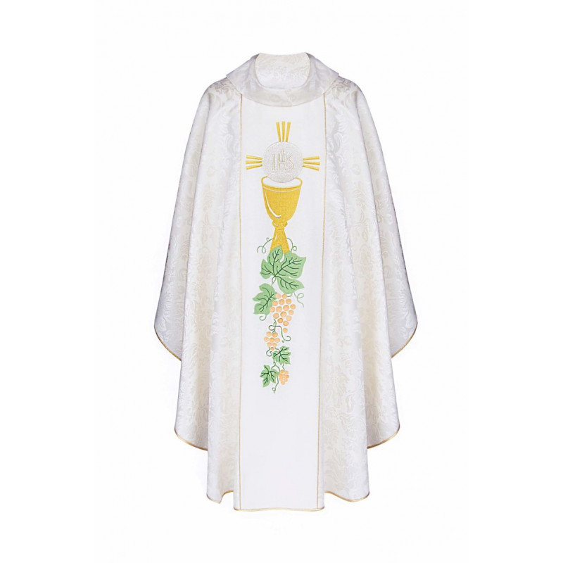 Embroidered first communion chasuble (11) - Best Catholic Shop