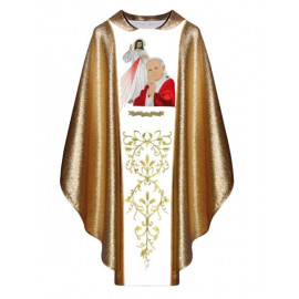 Chasuble with the image Of John paul II And Merciful Jesus