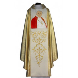 Chasuble with the image Of John paul II – wide band