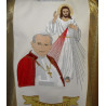 Chasuble with the image Of John paul II And merciful jesus – wide band - Image 2