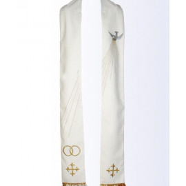 Stole wedding embroidered (3)