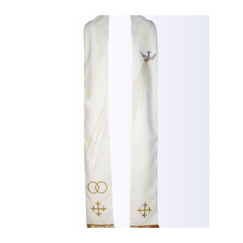 Stole wedding embroidered (3) - Best Catholic Shop