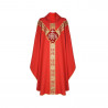 Chasuble semi-Gothic IHS - colors liturgical (13) - Image 2