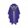 Chasuble semi-Gothic IHS - colors liturgical (13) - Image 3