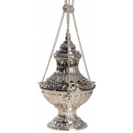 Thurible nickel plated H 30 cm