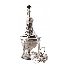Thurible nickel plated H 31 cm
