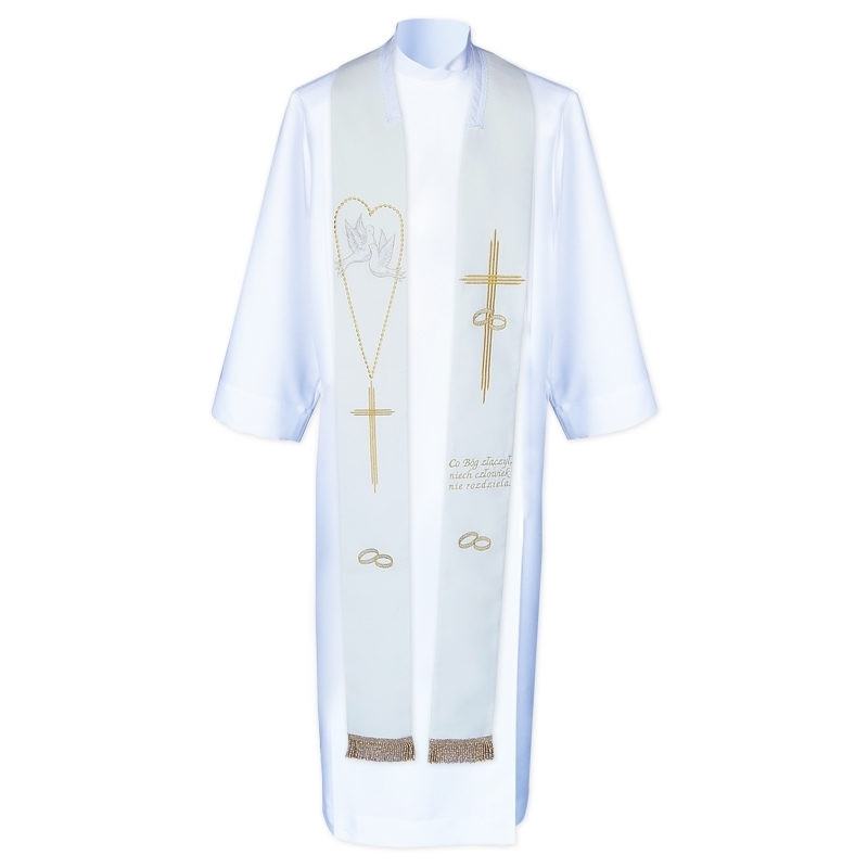 Embroidered wedding stole (2) - Best Catholic Shop