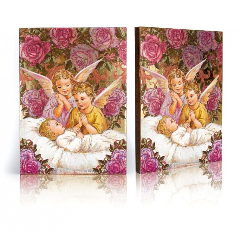 Guardian Angel icon - roses (38) - Best Catholic Shop