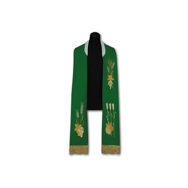 Priest stole - embroidered (198) - Best Catholic Shop