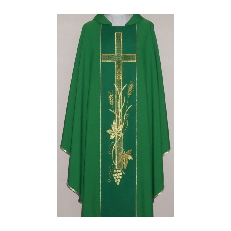 Chasuble with computer embroidered belt (654) - Best Catholic Shop
