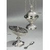 Censer + boat + spoon - a set of silver color - Image 1