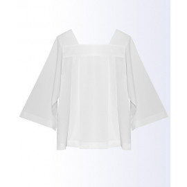 Clergy surplice with pleats - white (2)