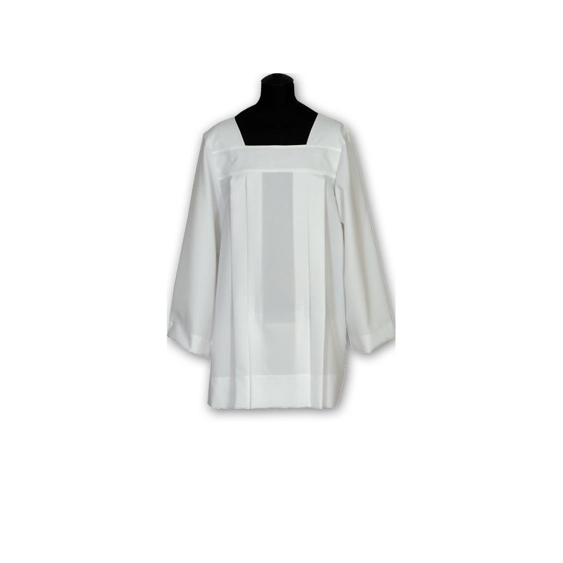 Clergy surplice - white georgette (3) - Best Catholic Shop