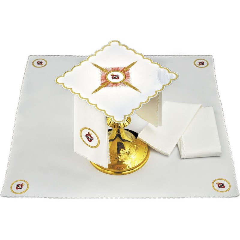 Chalice's linen Heart in the crown - 19 - Best Catholic Shop