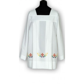 Embroidered georgette surplice (1)