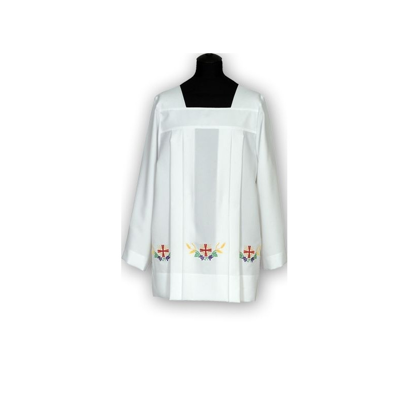 Embroidered georgette surplice (1) - Best Catholic Shop