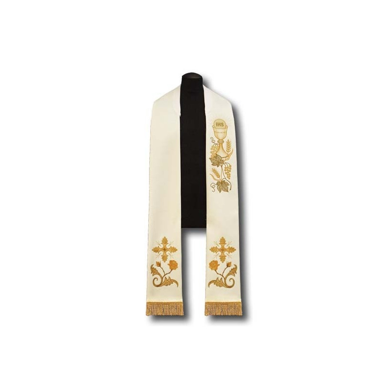 Priest's stole - embroidered (197) - Best Catholic Shop