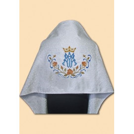 Embroidered veil - brocade fabric (16)