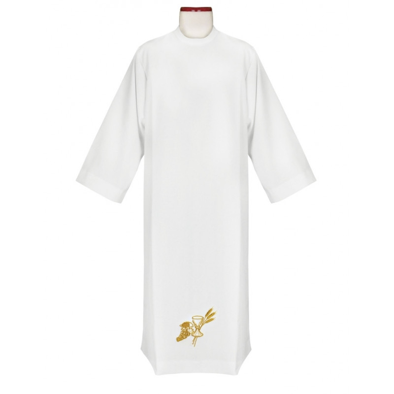 Embroidered priest's alb (chalice) - Best Catholic Shop