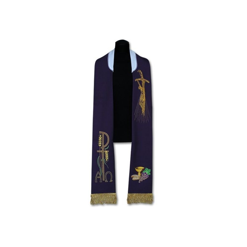 Priest's stole - embroidered (202) - Best Catholic Shop