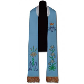 Marian priest's stole - embroidered (204)