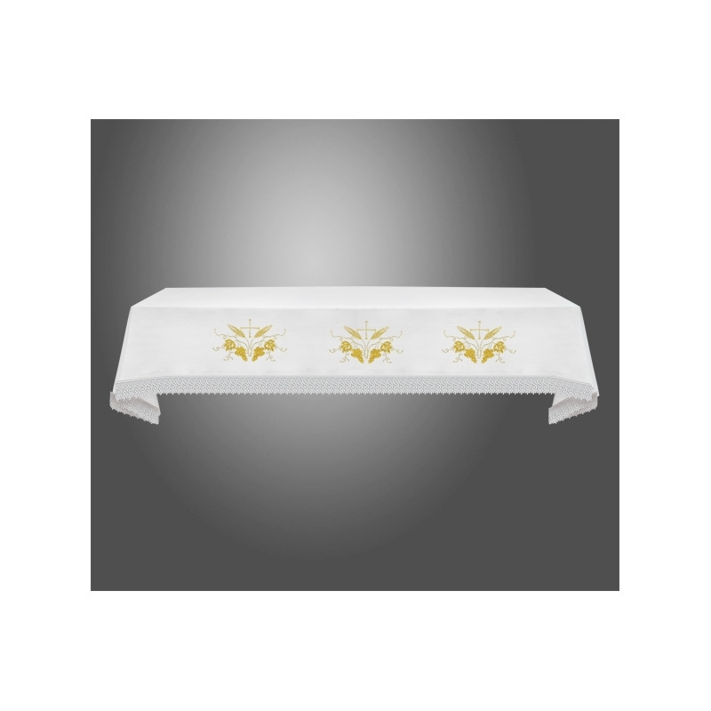 Embroidered altar tablecloth - golden ears - Best Catholic Shop