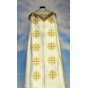 Embroidered cope - Jerusalem Cross ecru - rosette (3) - Image 1