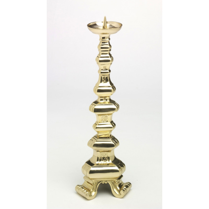 Altar candlestick in solid brass - 40 cm - Best Catholic Shop