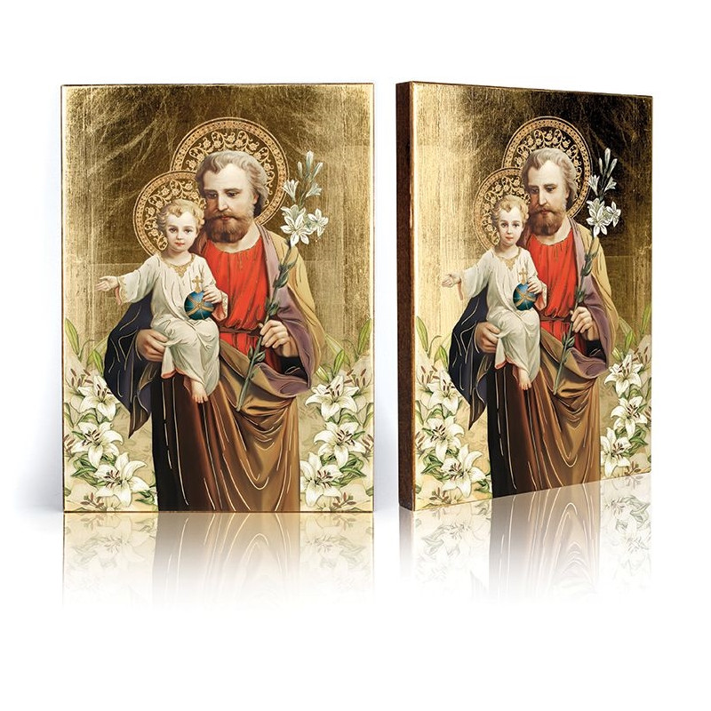 Icon Saint Joseph with baby Jesus (2) - Best Catholic Shop