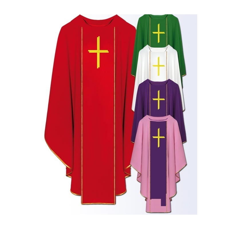 Chasuble with embroidery on the front (810) - Best Catholic Shop