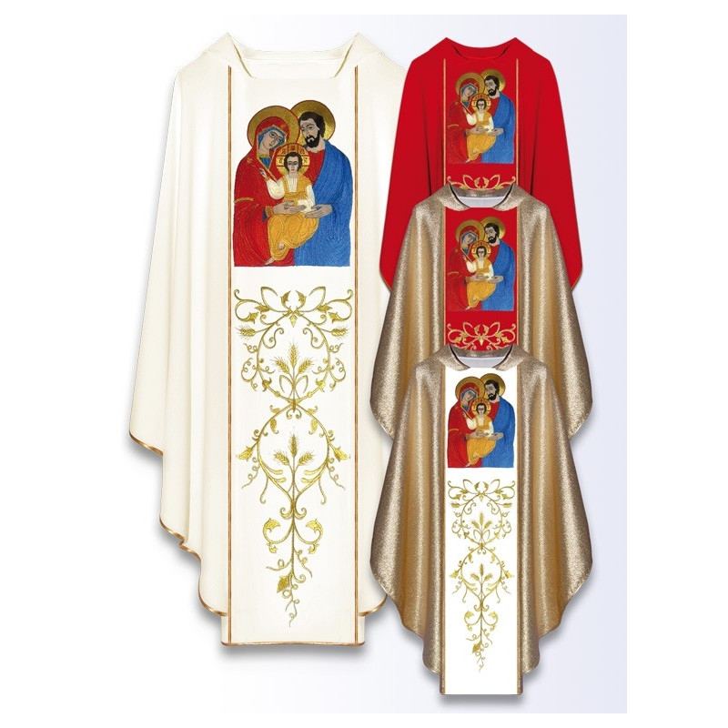 Chasuble with the image of the Holy Family (449) - Best Catholic Shop