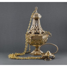 Brass thurible 26 cm high