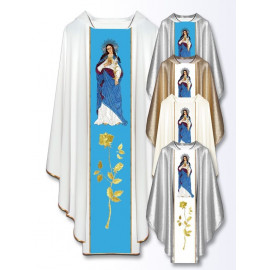 Chasuble with an embroidered image - Heart of Mary
