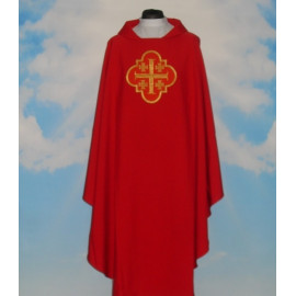 Chasuble with embroidered pattern - Jerusalem Cross
